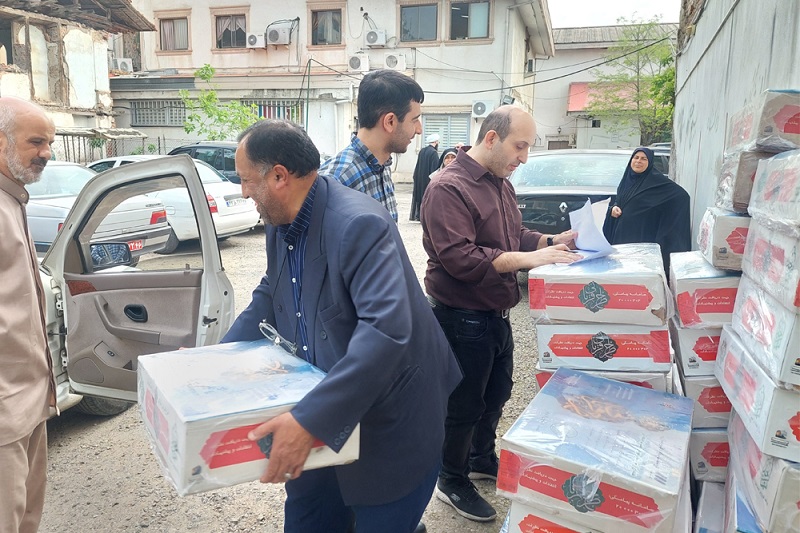 توزيع گوشت قرباني در گيلان