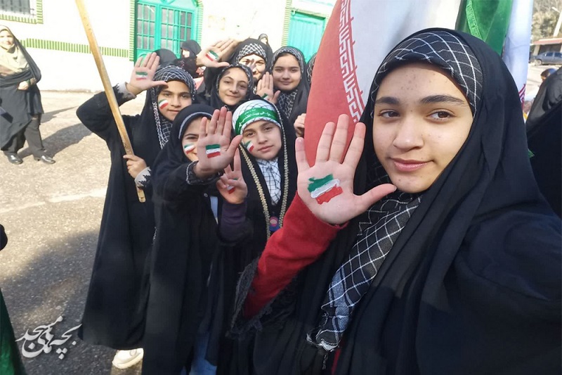 حضور اعضاي کانون هاي مساجد گيلان در راهپيمايي 22 بهمن