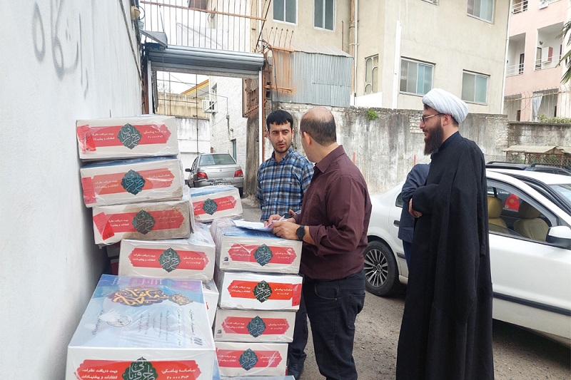 توزيع گوشت قرباني در گيلان