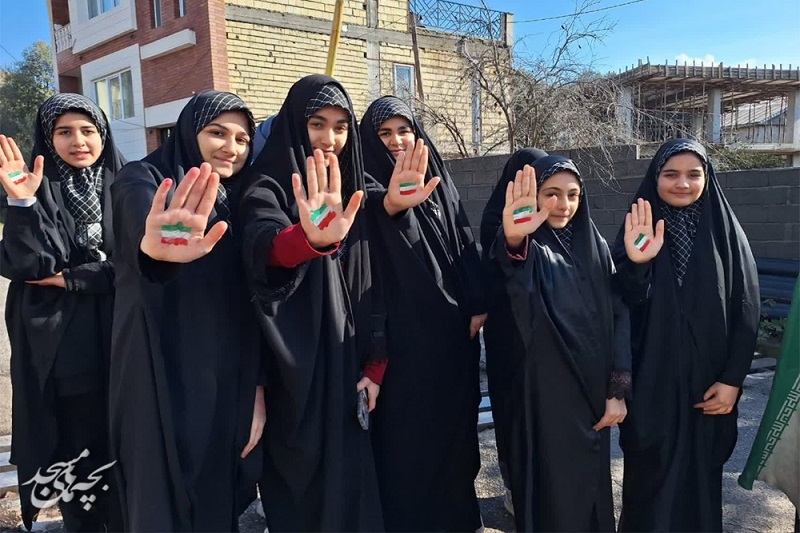 حضور اعضاي کانون هاي مساجد گيلان در راهپيمايي 22 بهمن