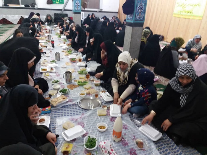 افطاري ساده ويژه خواهران کانون باب الحوائج(ع) چالکياسر
