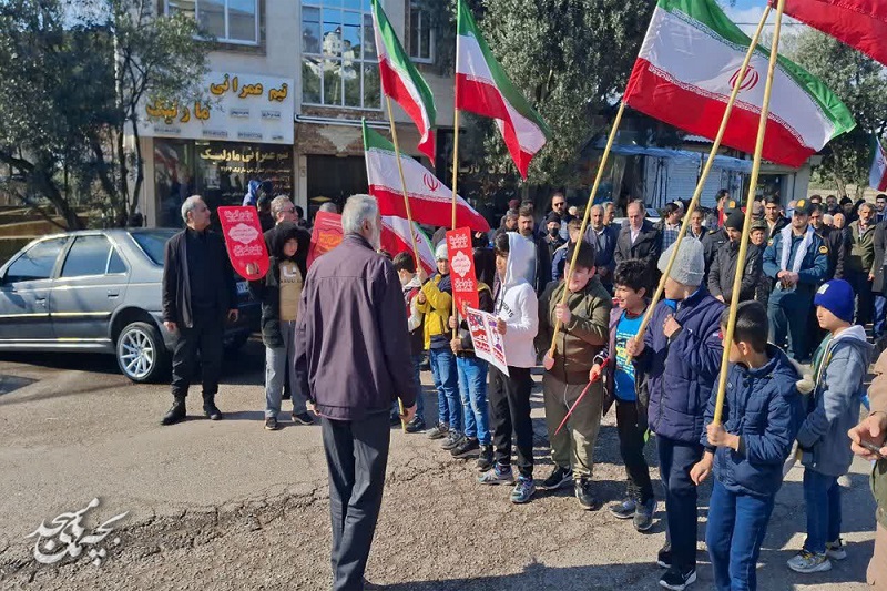 حضور اعضاي کانون هاي مساجد گيلان در راهپيمايي 22 بهمن