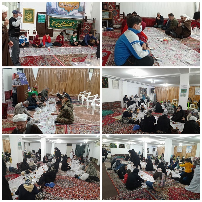 افطاري ساده کانون پنج تن آل عبا در مسجد ميان پشته بندرانزلي