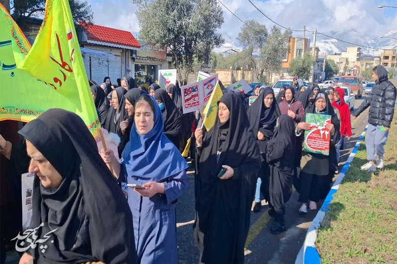 حضور اعضاي کانون هاي مساجد گيلان در راهپيمايي 22 بهمن