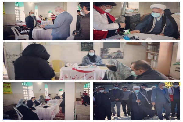 کاروان سلامت در مسجد علي ابن ابيطالب شهرستان رضوانشهر و حضور مقامات و مسئولين شهرستان