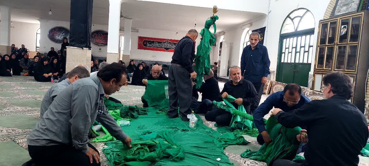 آيين سنتي علم بندان در روستاي گنجه رودبار